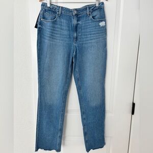 NWOT Paige Noella Relaxed Straight Fit High Rise Jeans